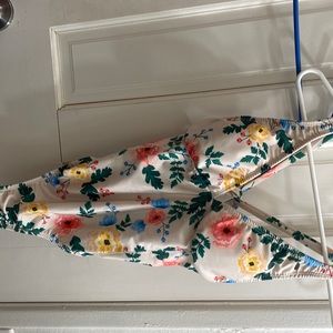 Floral bathing suit, one piece,
